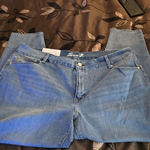 Seven7 Womens Relaxed Fit Denim Jeans